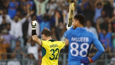 Australia's Glenn Maxwell celebrates his double-century during the match against Afghanistan (ANi) Australia's Glenn Maxwell celebrates his double-century during the match against Afghanistan (ANi)