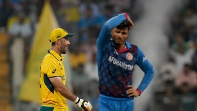 Mujeeb's drop lead to Maxwell playing on of the greatest innings of all time in the history of international cricket (AP) Mujeeb's drop lead to Maxwell playing on of the greatest innings of all time in the history of international cricket (AP)