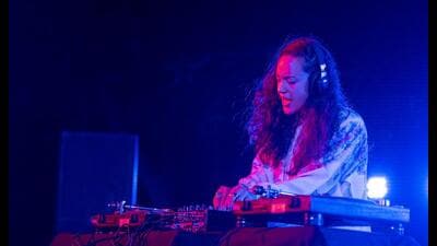 Alejandra Gomez, also known as ChontaDJ, performing at the Jodhpur RIFF roots music festival last month. (Jodhpur RIFF) Alejandra Gomez, also known as ChontaDJ, performing at the Jodhpur RIFF roots music festival last month. (Jodhpur RIFF)