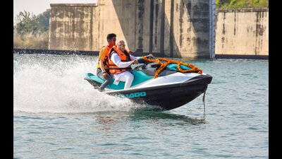 CM Khattar launches water sports activities at Hathnikund CM Khattar launches water sports activities at Hathnikund