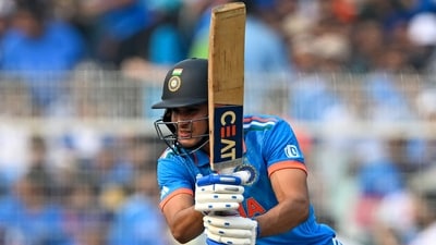 India's Shubman Gill plays a shot during a 2023 ICC Men's Cricket World Cup match (AFP) India's Shubman Gill plays a shot during a 2023 ICC Men's Cricket World Cup match (AFP)