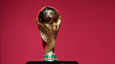 FIFA World Cup trophy. (AP)