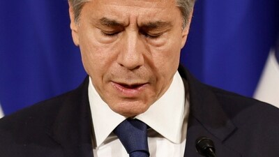 Israel-Hamas War: US secretary of state Antony Blinken speaks during a press conference, (Reuters)