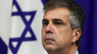 Israel-Hamas War: Israeli foreign minister Eli Cohen attends a conference at the European Parliament in Brussels, Belgium. (Reuters)