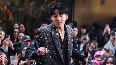 Singer Jungkook of BTS performs on NBC’s ‘Today’ show at Rockefeller Center New York City, U.S., November 8, 2023. (REUTERS)