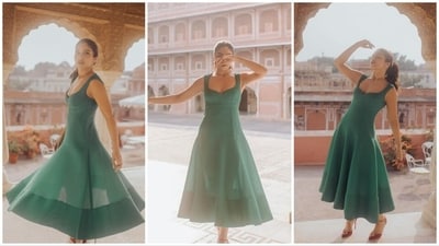 Bhumi Pednekar always turns heads with her impeccable fashion sense, whether it's stylish casual wear or red-carpet-worthy outfits. The actor is currently in Jaipur and recently dropped a series of photos of herself exploring The Pink City. (Instagram/@bhumipednekar) Bhumi Pednekar always turns heads with her impeccable fashion sense, whether it's stylish casual wear or red-carpet-worthy outfits. The actor is currently in Jaipur and recently dropped a series of photos of herself exploring The Pink City. (Instagram/@bhumipednekar)