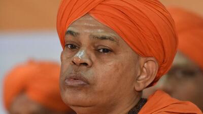 Muruga mutt’s chief pontiff Shivamurthy Murugha Sharanaru gets conditional bail in Pocso case. (HT Archive) Muruga mutt’s chief pontiff Shivamurthy Murugha Sharanaru gets conditional bail in Pocso case. (HT Archive)