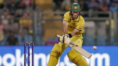 Glenn Maxwell plays a shot during the ICC Men's Cricket World Cup 2023 match between Afghanistan and Australia at the Wankhede Stadium (PTI) Glenn Maxwell plays a shot during the ICC Men's Cricket World Cup 2023 match between Afghanistan and Australia at the Wankhede Stadium (PTI)