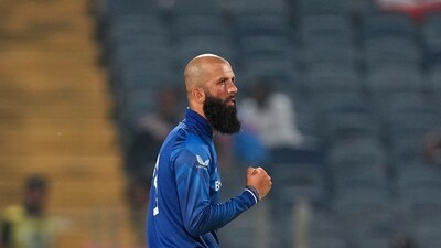 Once Edwards holed out off Ali, though, the end came swiftly as the Netherlands lost its last five wickets for 13 runs in 21 balls. Rashid and Ali ran through the lower order, sharing six wickets in 16.2 overs. (PTI) Once Edwards holed out off Ali, though, the end came swiftly as the Netherlands lost its last five wickets for 13 runs in 21 balls. Rashid and Ali ran through the lower order, sharing six wickets in 16.2 overs. (PTI)