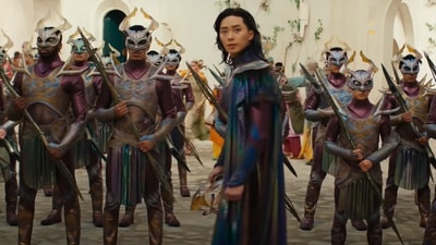 Park Seo-joon as Prince Yan in a still from The Marvels. Park Seo-joon as Prince Yan in a still from The Marvels.