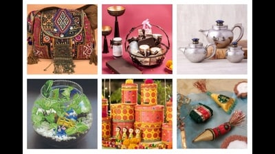 This festive season, it’s crucial to make mindful choices that align with your commitment to the environment. Clockwise: A boho bag by Rivaaz; an artisanal chocolate hamper by Mozimo; a Royal Lapiz tea set by Arttdinox; a terrarium by Urban Green Space; steel base hampers by Pataaree Studios; and their pataka accessories. This festive season, it’s crucial to make mindful choices that align with your commitment to the environment. Clockwise: A boho bag by Rivaaz; an artisanal chocolate hamper by Mozimo; a Royal Lapiz tea set by Arttdinox; a terrarium by Urban Green Space; steel base hampers by Pataaree Studios; and their pataka accessories.
