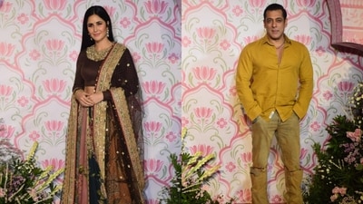 Katrina Kaif and Salman Khan at Ramesh Taurani Diwali party. (Varinder Chawla) Katrina Kaif and Salman Khan at Ramesh Taurani Diwali party. (Varinder Chawla)