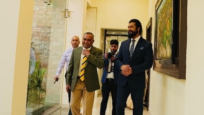 Vicky Kaushal, who last collaborated with filmmaker Meghna Gulzar on the spy thriller Raazi, transforms into Sam Manekshaw, complete with his distinctive handlebar moustache, in Sam Bahadur. He shared a picture with Army Chief General Manoj Pande from the film's trailer launch. Vicky Kaushal, who last collaborated with filmmaker Meghna Gulzar on the spy thriller Raazi, transforms into Sam Manekshaw, complete with his distinctive handlebar moustache, in Sam Bahadur. He shared a picture with Army Chief General Manoj Pande from the film's trailer launch.