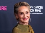FILE - Courage Award recipient Sharon Stone poses at "An Unforgettable Evening," benefiting the Women's Cancer Research Fund, in Beverly Hills, Calif., on March 16, 2023. Stone's collection of paintings are on view through Dec. 3 at the C. Parker Gallery in Greenwich, Conn. (AP Photo/Chris Pizzello, File) FILE - Courage Award recipient Sharon Stone poses at "An Unforgettable Evening," benefiting the Women's Cancer Research Fund, in Beverly Hills, Calif., on March 16, 2023. Stone's collection of paintings are on view through Dec. 3 at the C. Parker Gallery in Greenwich, Conn. (AP Photo/Chris Pizzello, File)