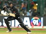 New Zealand's Rachin Ravindra watches the ball after playing a shot during the 2023 World Cup match between New Zealand and Sri Lanka New Zealand's Rachin Ravindra watches the ball after playing a shot during the 2023 World Cup match between New Zealand and Sri Lanka
