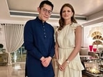 Nandita Mahtani with Bhutan King Jigme Khesar Namgyel Wangchuck.