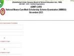 Haryana NMMSS 2023 admit card out at bseh.org.in, download link here 