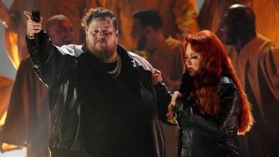 Jelly Roll, left, and Wynonna Judd perform "Need a Favor" at the 57th Annual CMA Awards on Wednesday, Nov. 8, 2023, at the Bridgestone Arena in Nashville, Tenn. (AP Photo/George Walker IV) (George Walker IV/Invision/AP) Jelly Roll, left, and Wynonna Judd perform "Need a Favor" at the 57th Annual CMA Awards on Wednesday, Nov. 8, 2023, at the Bridgestone Arena in Nashville, Tenn. (AP Photo/George Walker IV) (George Walker IV/Invision/AP)