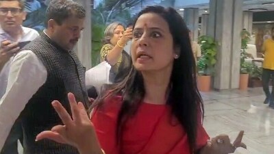 Trinamool Congress (TMC) MP Mahua Moitra stage a walkout with Opposition MPs from the Parliamentary Ethics Committee meeting, (ANI) Trinamool Congress (TMC) MP Mahua Moitra stage a walkout with Opposition MPs from the Parliamentary Ethics Committee meeting, (ANI)