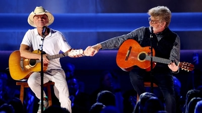 Kenny Chesney and Mac McAnally perform at the 57th Annual CMA Awards in Nashville, Tennessee, U.S., November 8, 2023. REUTERS/Seth Herald (REUTERS)