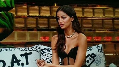 Ananya Panday on Koffee With Karan season 8 episode 3. Ananya Panday on Koffee With Karan season 8 episode 3.