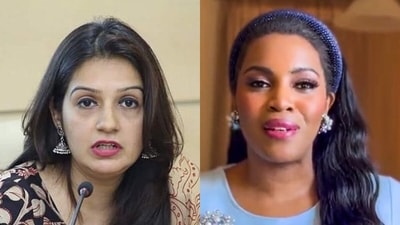 Shiv Sena (UBT) MP Priyanka Chaturvedi and African-American singer Mary Millben Shiv Sena (UBT) MP Priyanka Chaturvedi and African-American singer Mary Millben