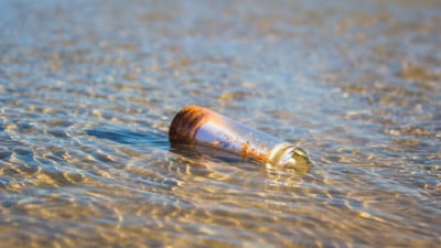 A message in a bottle was discovered 26 years after it was written. (Unsplash) A message in a bottle was discovered 26 years after it was written. (Unsplash)