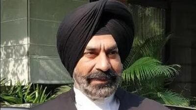 Punjab advocate general (AG) Gurminder Singh said the state government has stepped up its action against controlling stubble burning following the Supreme Court’s order. (HT File) Punjab advocate general (AG) Gurminder Singh said the state government has stepped up its action against controlling stubble burning following the Supreme Court’s order. (HT File)