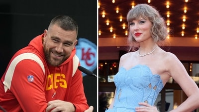Travis Kelce will be travelling to Argentina to visit Taylor Swift this week, it has been reported (Kirby Lee-USA TODAY Sports, REUTERS/Mario Anzuoni/File Photo)