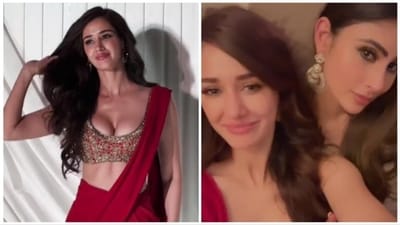 Disha Patani, Mouni Roy and many celebrities dazzled in ethnic looks at a Diwali party.