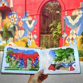 This exhibitions by Urban Sketchers of Delhi commemorates their 300th meet. This exhibitions by Urban Sketchers of Delhi commemorates their 300th meet.
