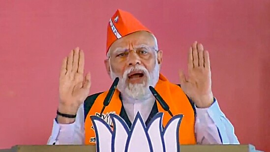 PM Modi at an election rally. (PTI/File photo )