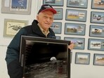 Apollo 8 Commander Frank Borman poses in Billings, Mont. Apollo 8 Commander Frank Borman poses in Billings, Mont.