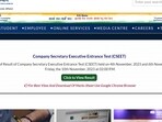 CSEET Result 2023 Live Updates: ICSI CSEET November results released at icsi.edu