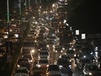 A view from Vikas Marg on Dhanteras evening in New Delhi A view from Vikas Marg on Dhanteras evening in New Delhi