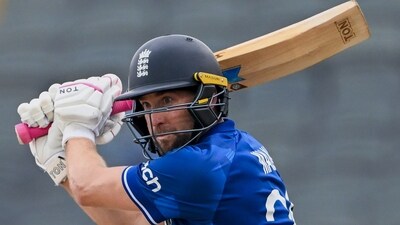 England's Dawid Malan plays a shot during their match against Netherlands in the ICC Men's Cricket World Cup 2023, at Maharashtra Cricket Association Stadium in Pune (England Cricket Twitter) England's Dawid Malan plays a shot during their match against Netherlands in the ICC Men's Cricket World Cup 2023, at Maharashtra Cricket Association Stadium in Pune (England Cricket Twitter)