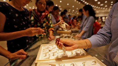 One of the prominent and significant rituals of Dhanteras involves the purchase of gold, silver, and utensils. According to ancient mythology, acquiring these items is believed to multiply their count by 13, imparting blessings from Lord Kuber, the deity associated with wealth.&nbsp; (REUTERS)