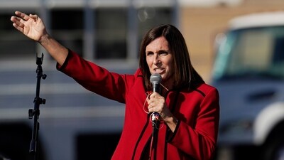 Sen. Martha McSally, R-Ariz. McSally has said she was molested while jogging along the Missouri River in Council Bluffs, Iowa. She described the Wednesday, Nov. 8, 2023 morning attack in a video she posted online. (AP Photo/Ross D. Franklin, File) (AP)