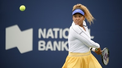 Naomi Osaka, of Japan, prepares to hit a return to Kaia Kanepi, of Estonia, during the National Bank Open tennis tournament (AP) Naomi Osaka, of Japan, prepares to hit a return to Kaia Kanepi, of Estonia, during the National Bank Open tennis tournament (AP)