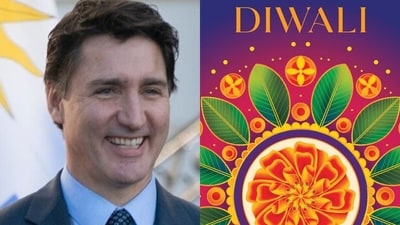 Canadian Prime Minister Justin Trudeau and new stamp on Diwali.