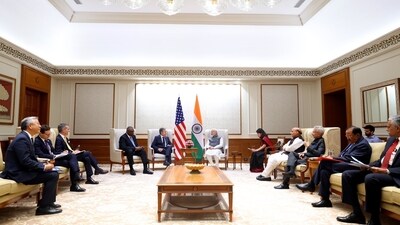 PM Narendra Modi met US Secretary of State Antony J. Blinken and US Secretary of Defence Lloyd Austin PM Narendra Modi met US Secretary of State Antony J. Blinken and US Secretary of Defence Lloyd Austin