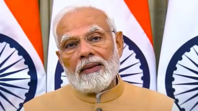 Prime Minister Narendra Modi in a still from video song 'Abundance in Millets' Prime Minister Narendra Modi in a still from video song 'Abundance in Millets'