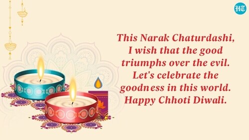Chhoti Diwali is generally observed a day before Diwali. (HT Photo) Chhoti Diwali is generally observed a day before Diwali. (HT Photo)