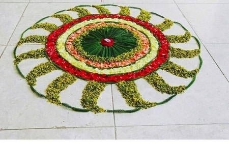 A quick rangoli making use of flowers and diya can be wonderful (Pinterest) A quick rangoli making use of flowers and diya can be wonderful (Pinterest)