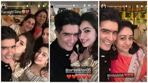 Fashion designer Manish Malhotra shared lots of selfies from the Diwali party. Fashion designer Manish Malhotra shared lots of selfies from the Diwali party.