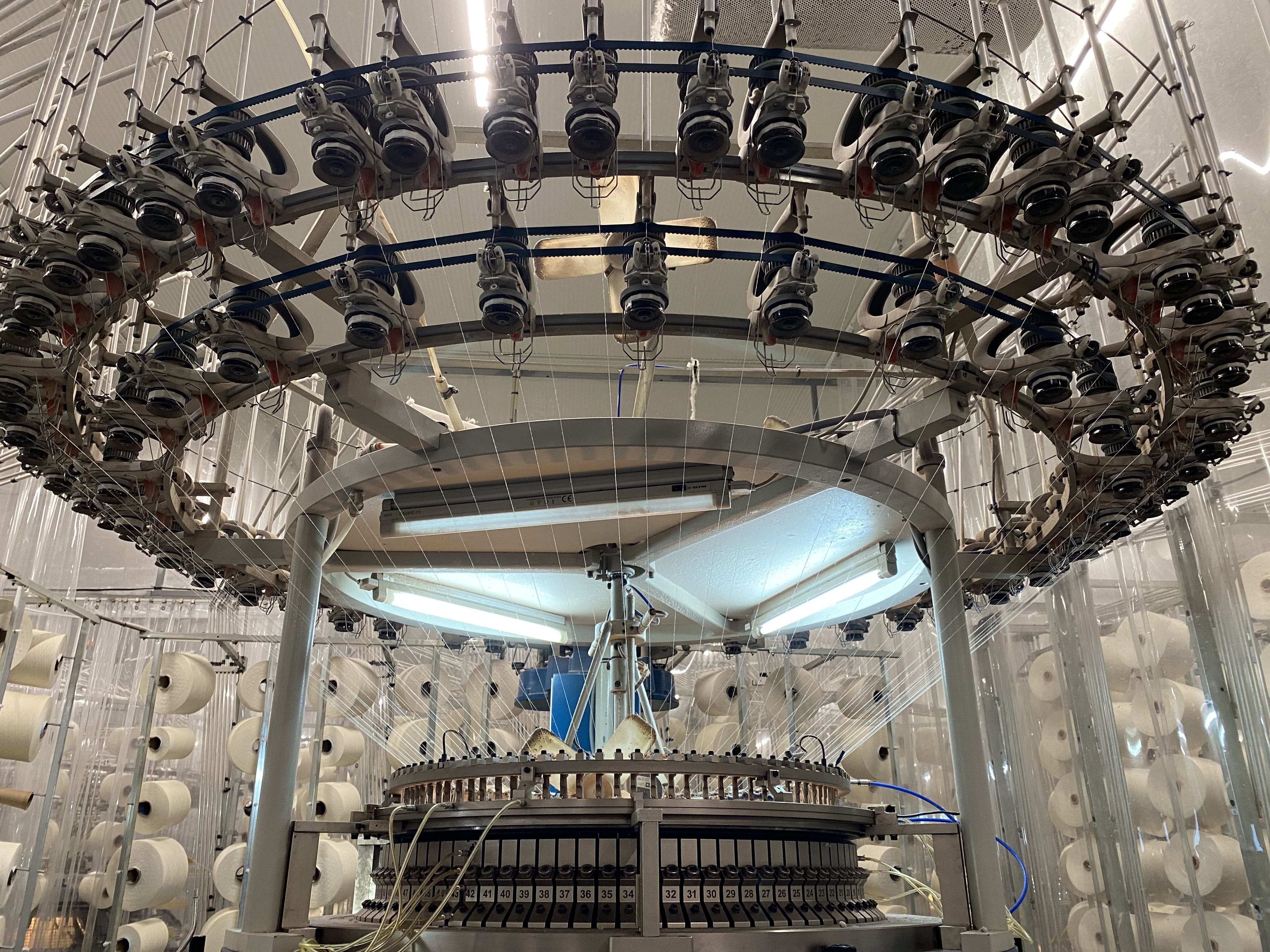 A knitting machine at a Pyratex factory. (Pyratex) A knitting machine at a Pyratex factory. (Pyratex)