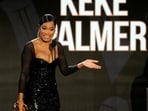 Actor Keke Palmer accepts the Social Impact Award at the Black Music Action Coalition Gala, Thursday, Sept. 21, 2023, at the Beverly Hilton Hotel in Beverly Hills, Calif. (AP Photo/Chris Pizzello) Actor Keke Palmer accepts the Social Impact Award at the Black Music Action Coalition Gala, Thursday, Sept. 21, 2023, at the Beverly Hilton Hotel in Beverly Hills, Calif. (AP Photo/Chris Pizzello)