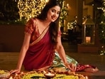 Actor Janhvi Kapoor poses for HT City exclusively on the occasion of Diwali 2023. Actor Janhvi Kapoor poses for HT City exclusively on the occasion of Diwali 2023.