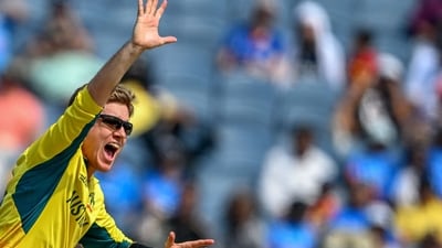 Australia's Adam Zampa in action. (AFP) Australia's Adam Zampa in action. (AFP)