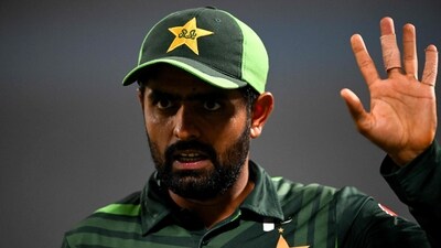 Pakistan's captain Babar Azam reacts (AFP) Pakistan's captain Babar Azam reacts (AFP)